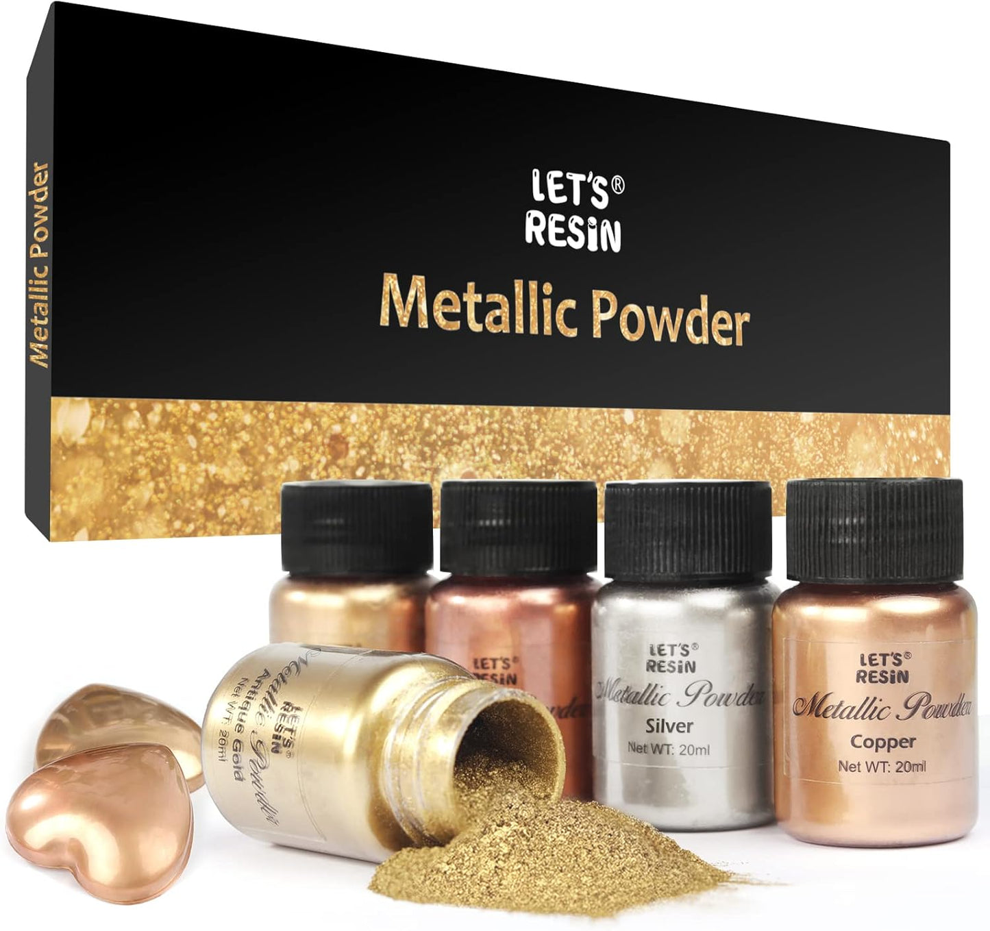 5 Color Metallic Powder