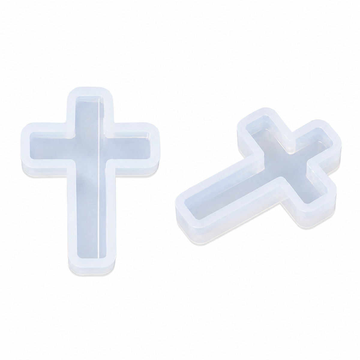 Cross pendant silicone mold