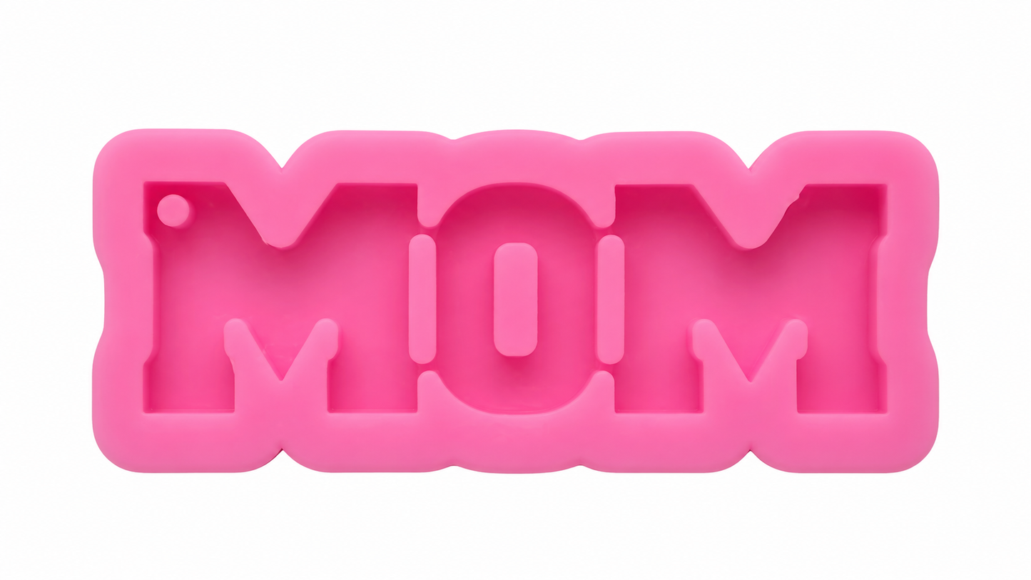 Mom keychain silicone mold