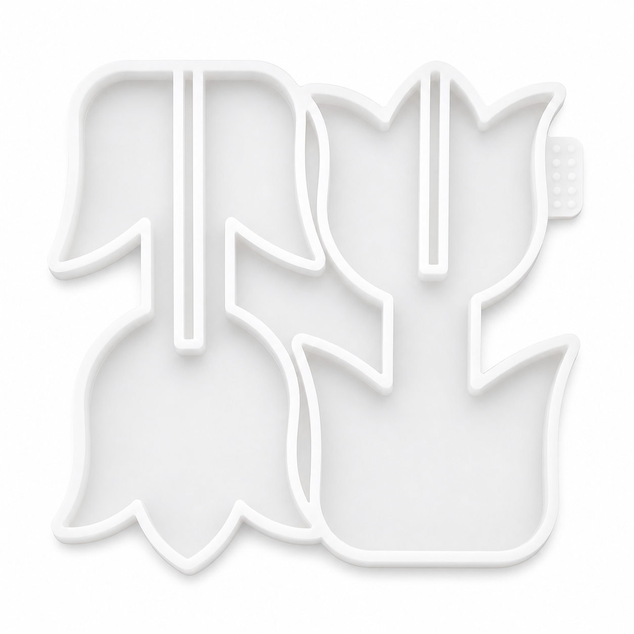Tulip silicone mold 2 piece