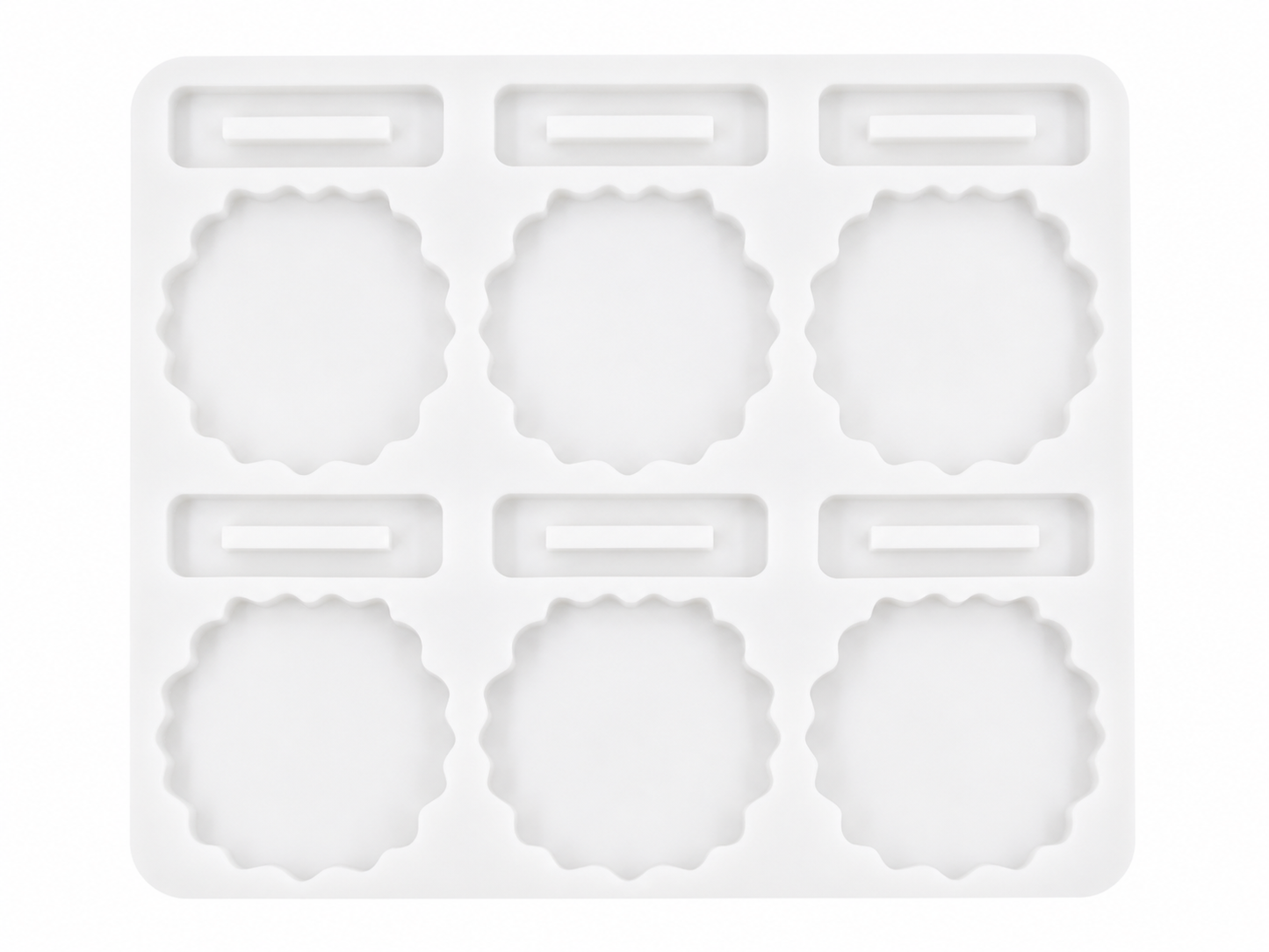 Lace keepsake silicone mold 6 cavities