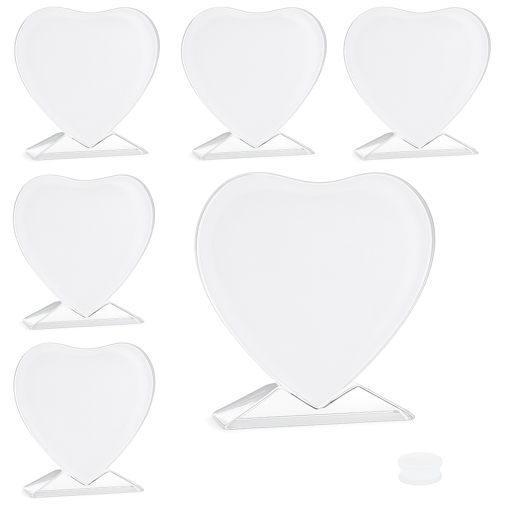 Heart-shaped sublimation photo frame