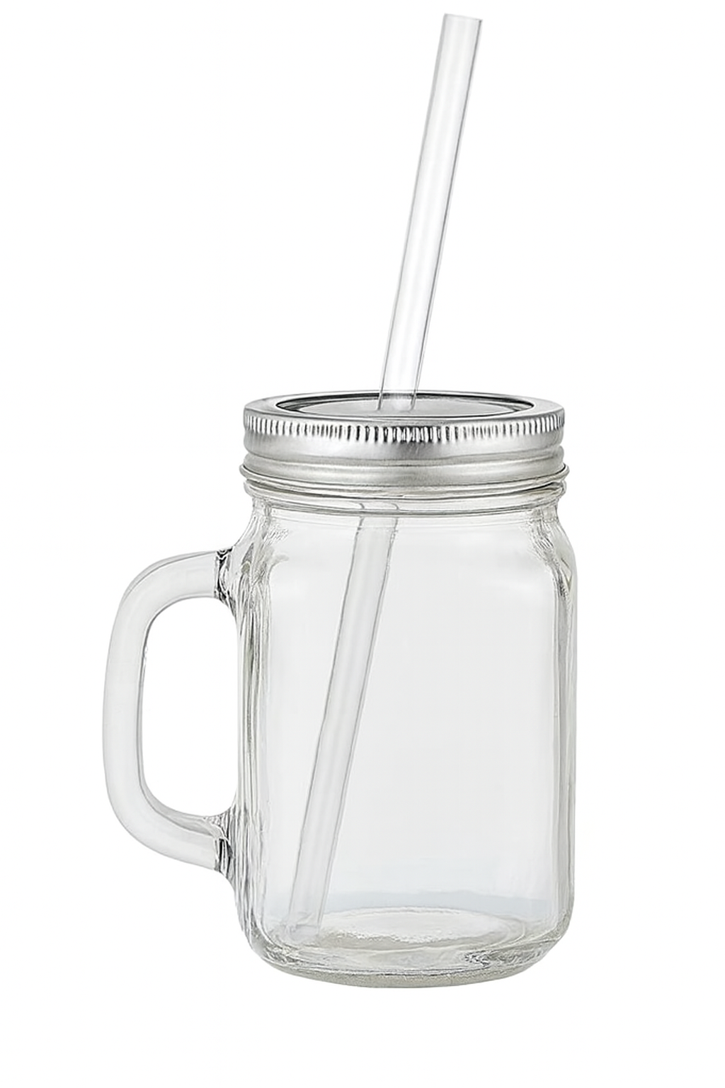 Glass Mason Jar With Handle