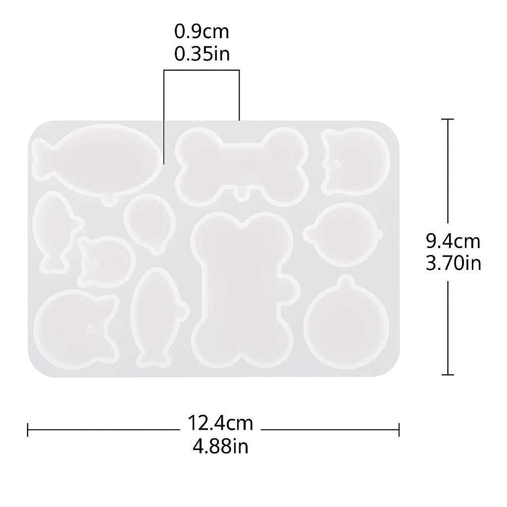 Pet tag silicone mold