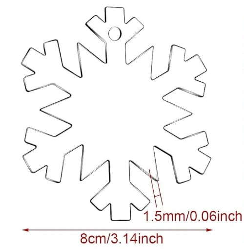 Acrylic snow flake blank