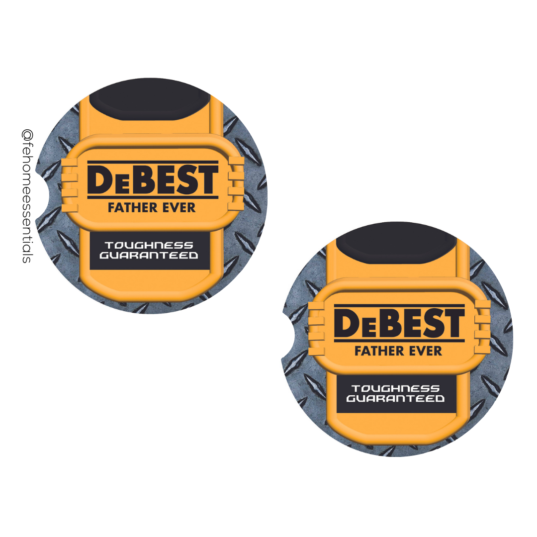 Handy Tools Dad Car Coasters