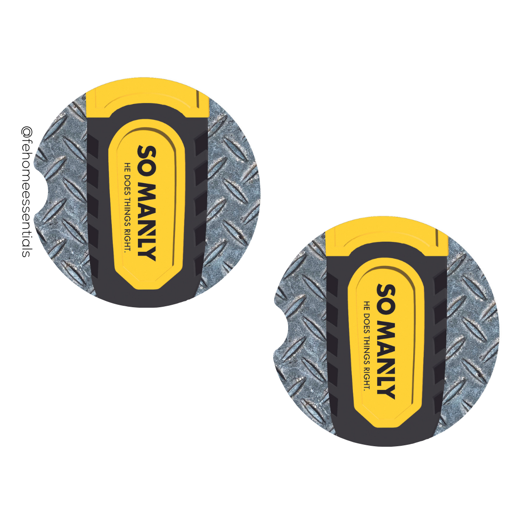 Handy Tools Dad Car Coasters