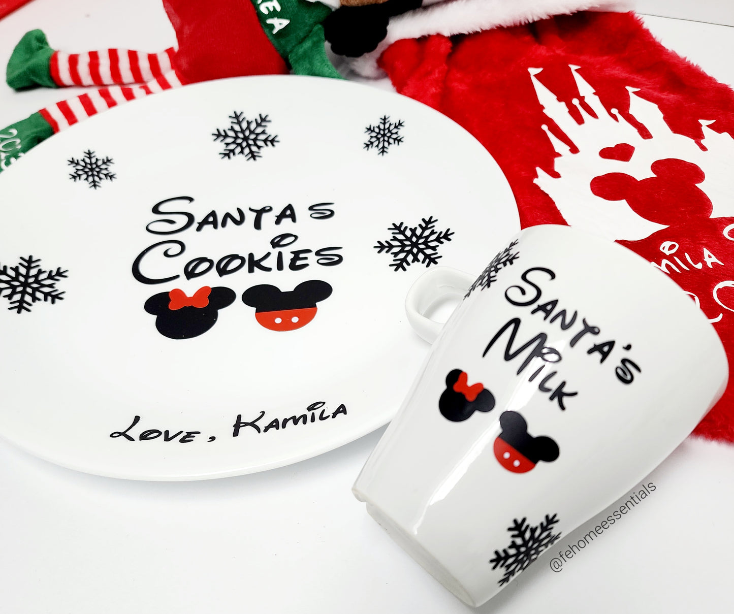 Santa's Cookies and Milk Set
