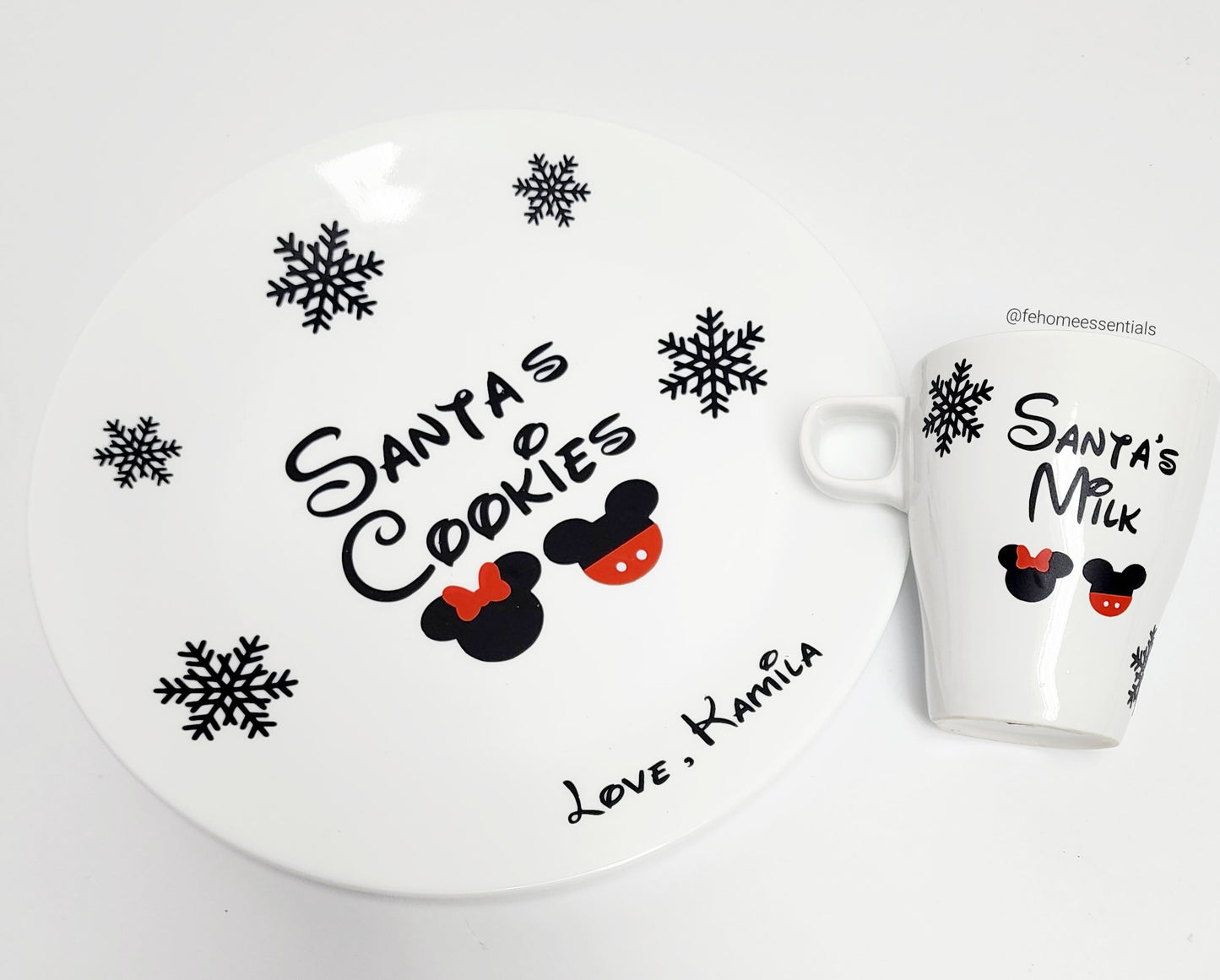 Santa's Cookies and Milk Set