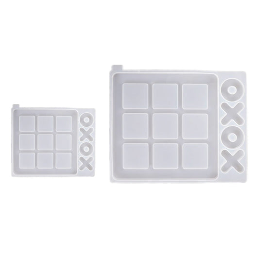 2 Pcs Tic Tac Toe Resin Mold