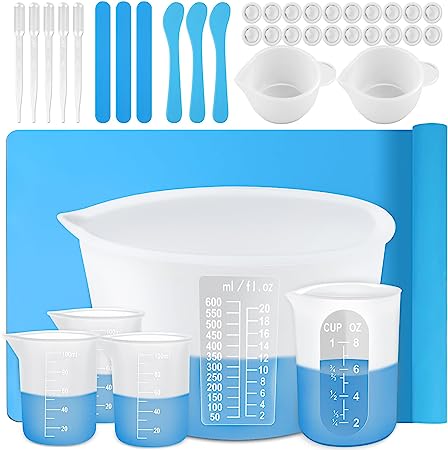 Kit de herramientas de tazas medidoras de silicona