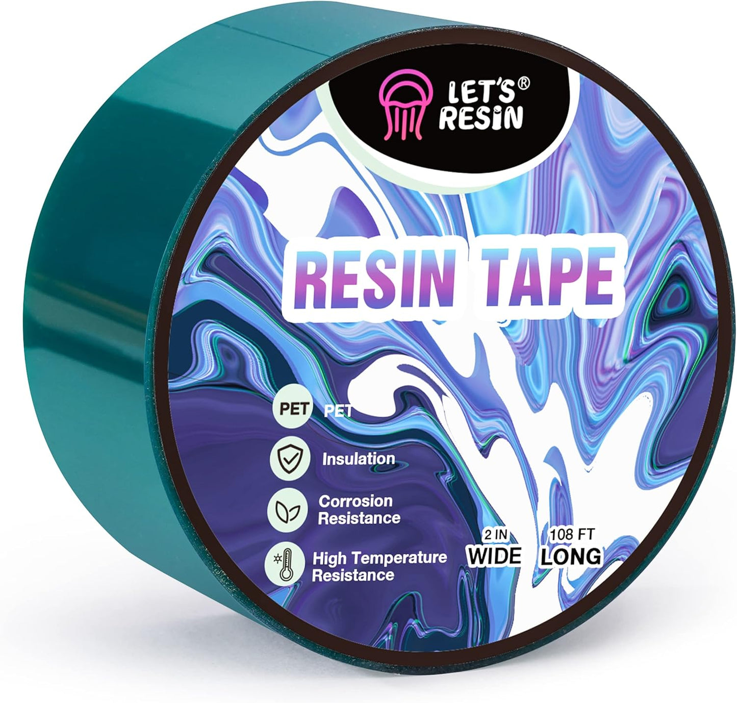 2-Inch-Wide x 108FT Long Resin Tape