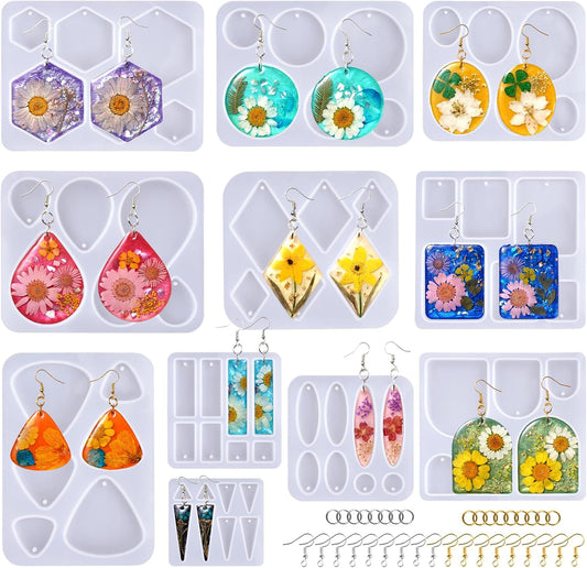 171 Pcs Resin Earring Molds