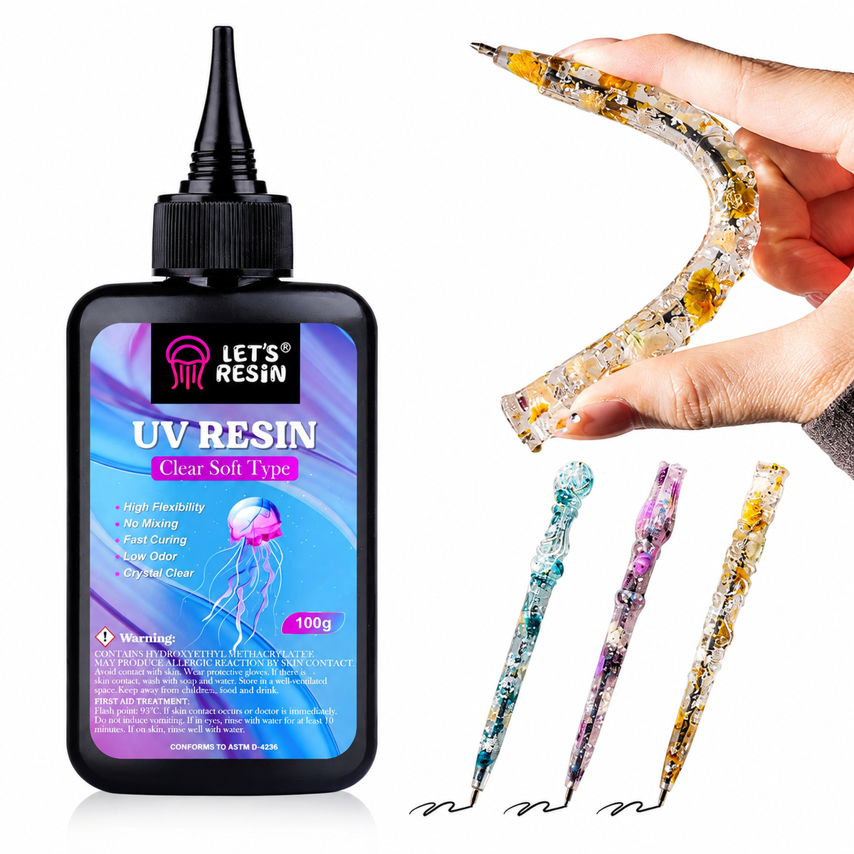 Resina UV Let's Resin - Tipo blando