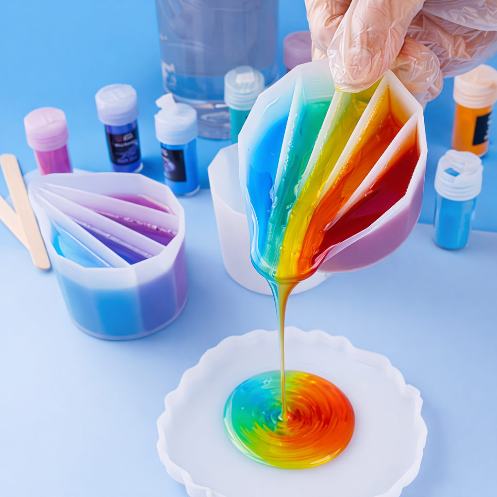 Silicone Flow Divider Cups – 2 to 5 Zone Mixing Cups