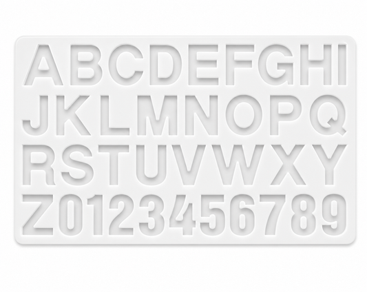 Alphabet keychain silicone mold