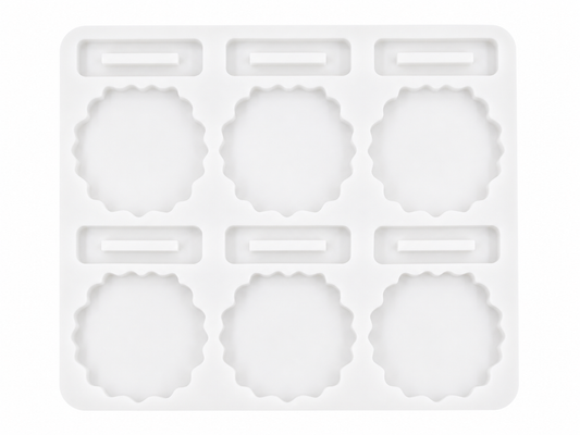 Lace keepsake silicone mold 6 cavities