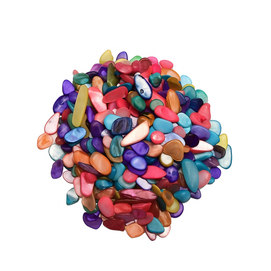 Colorful mini shell gravel