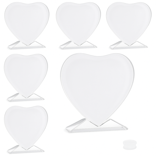 Heart-shaped sublimation photo frame