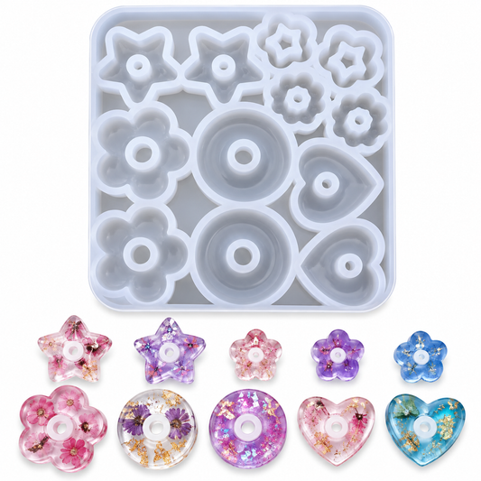 Small flower assortment silicone mold