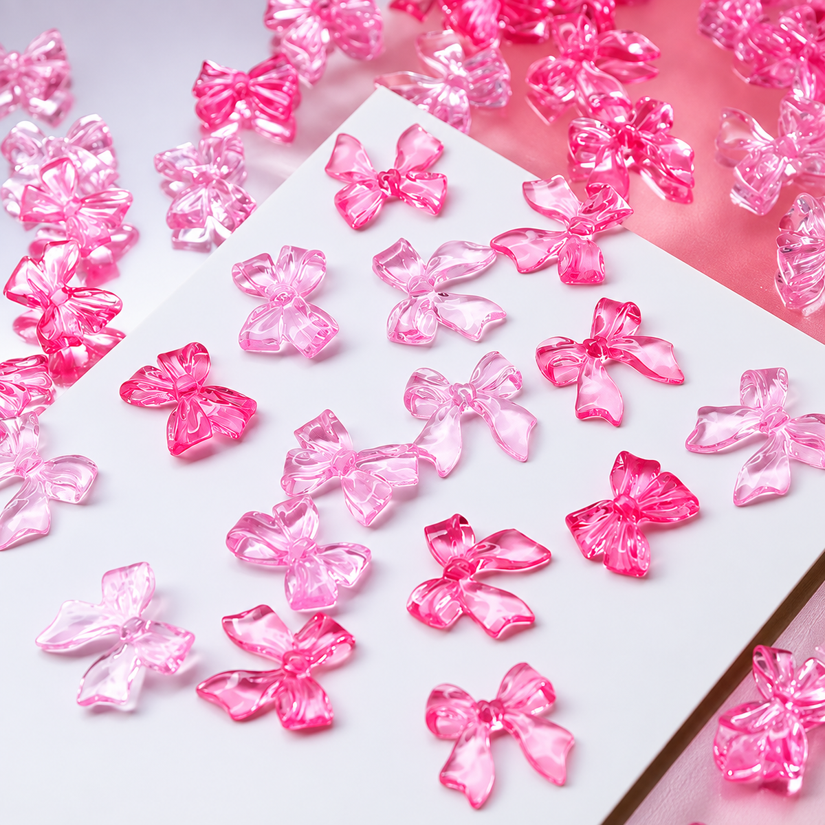 Ribbon bow charms