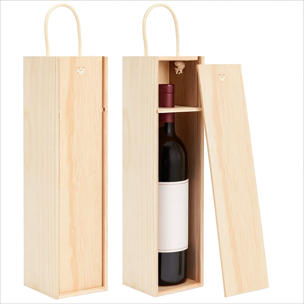Wooden wine boxes