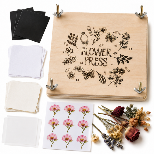 Wood flower press