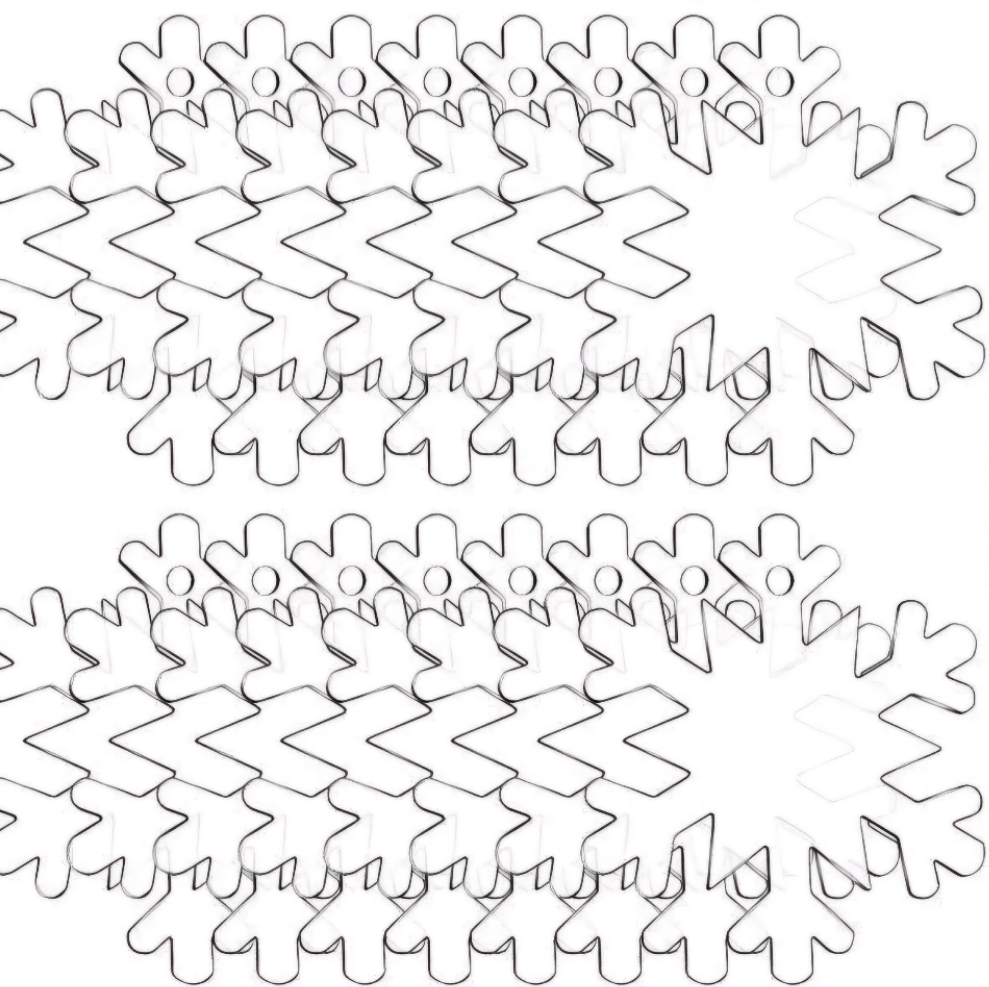 Acrylic snow flake blank