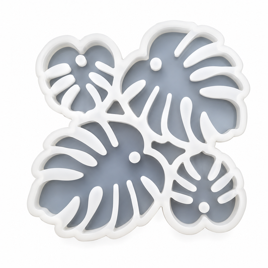 Monstera earring silicone mold