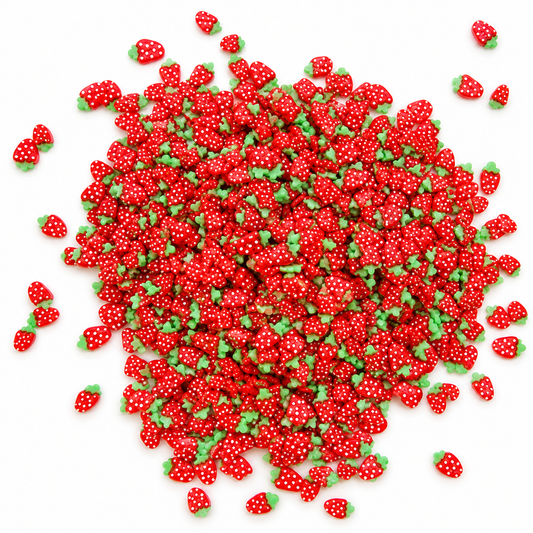 Strawberry clay Slices