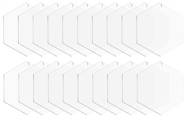 Acrylic hexagon blank