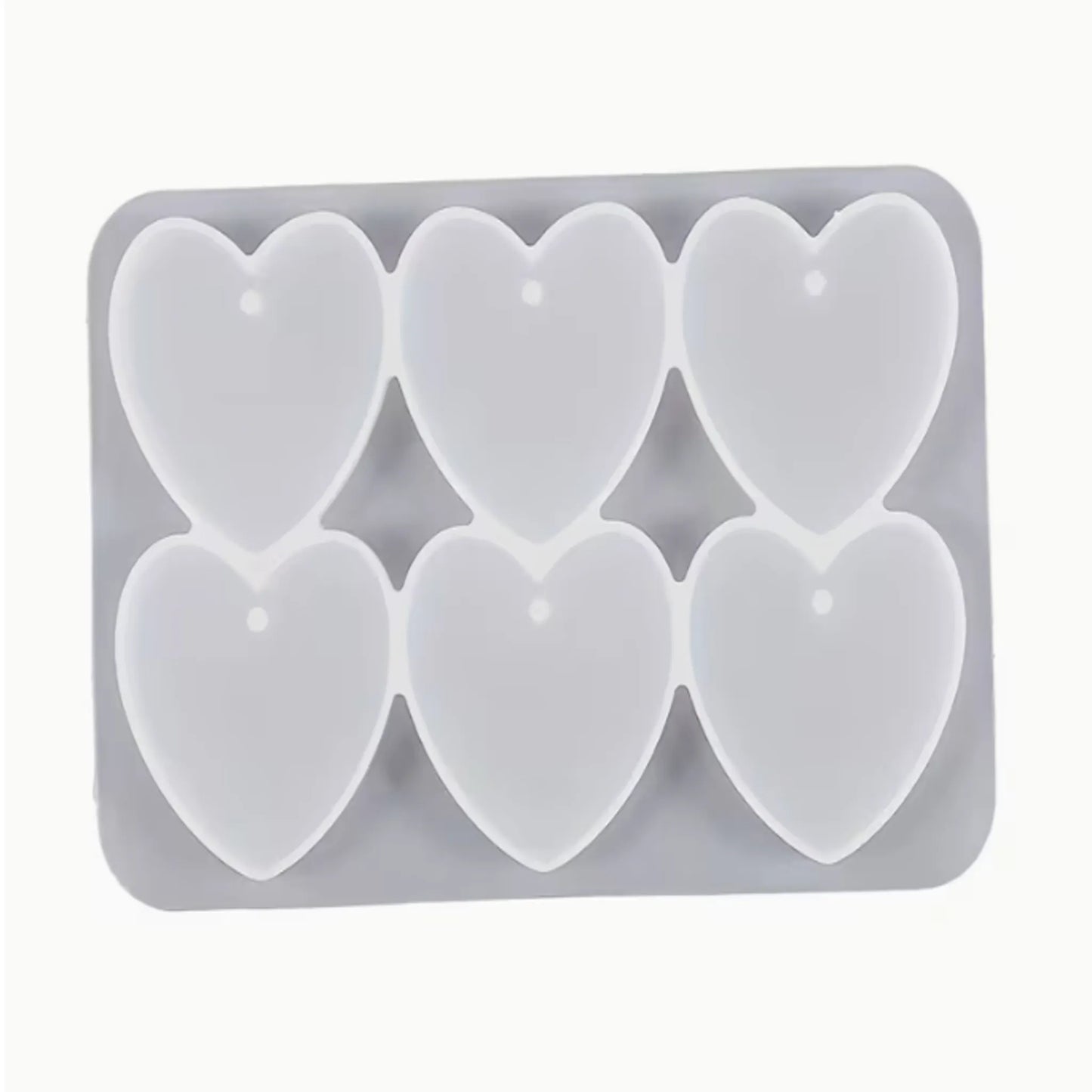 Heart pendant silicone mold