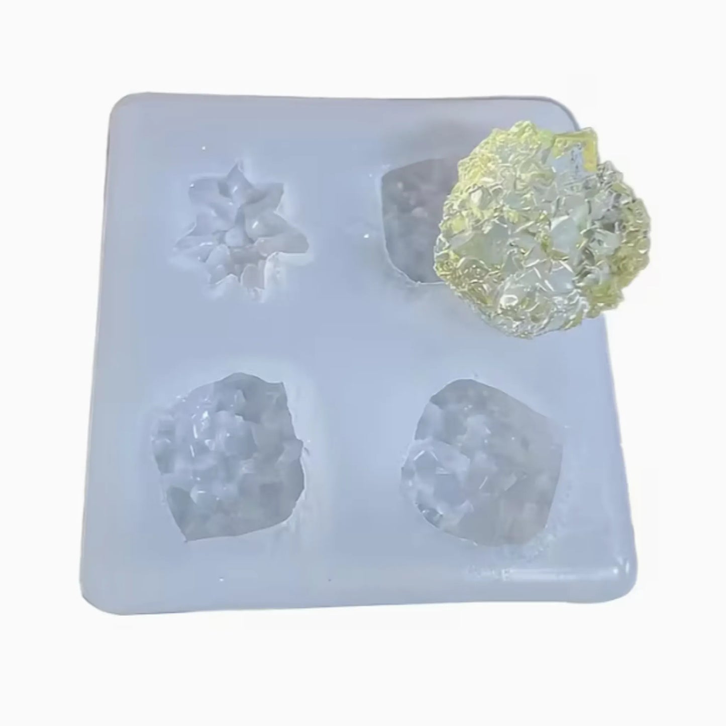 Small crystals silicone mold