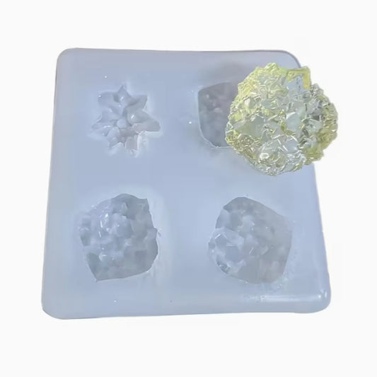 Small crystals silicone mold