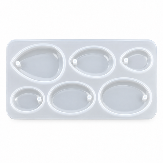 Molde de silicona para colgante de gota de agua cortada