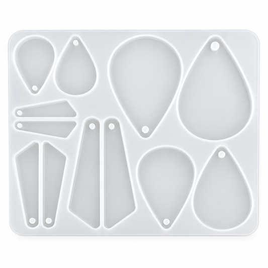 Molde de silicona para pendientes de gota de agua