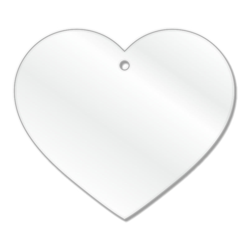 Acrylic heart blank