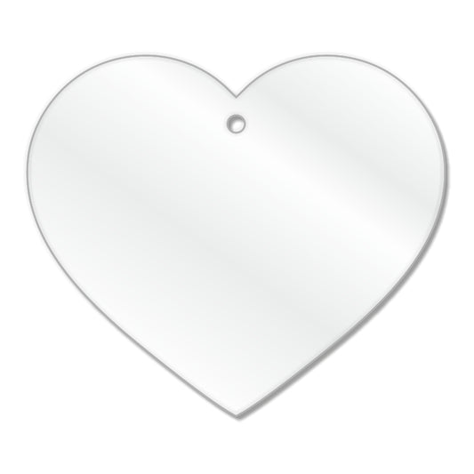 Acrylic heart blank