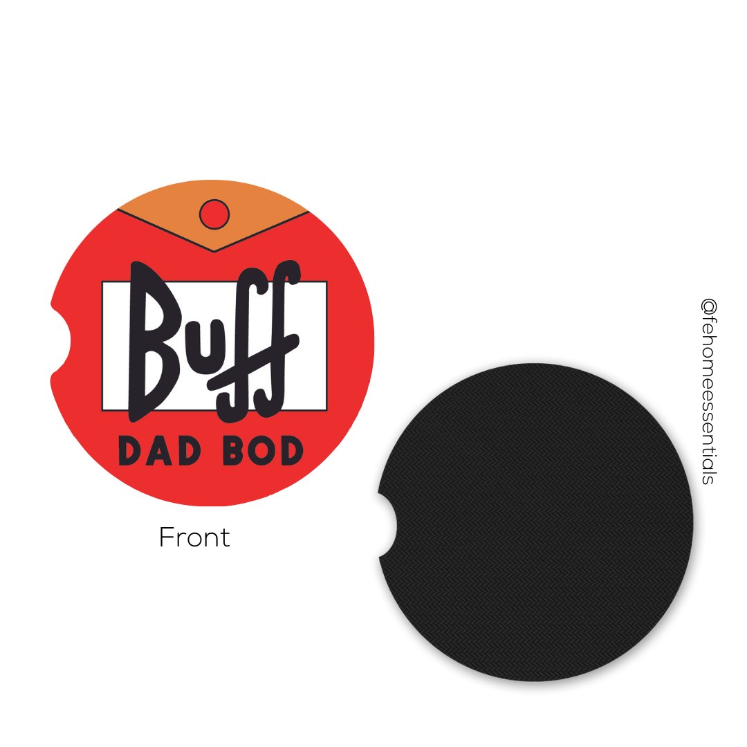 Beer Theme Dad Car Coasters - Five Elements Home Essentials