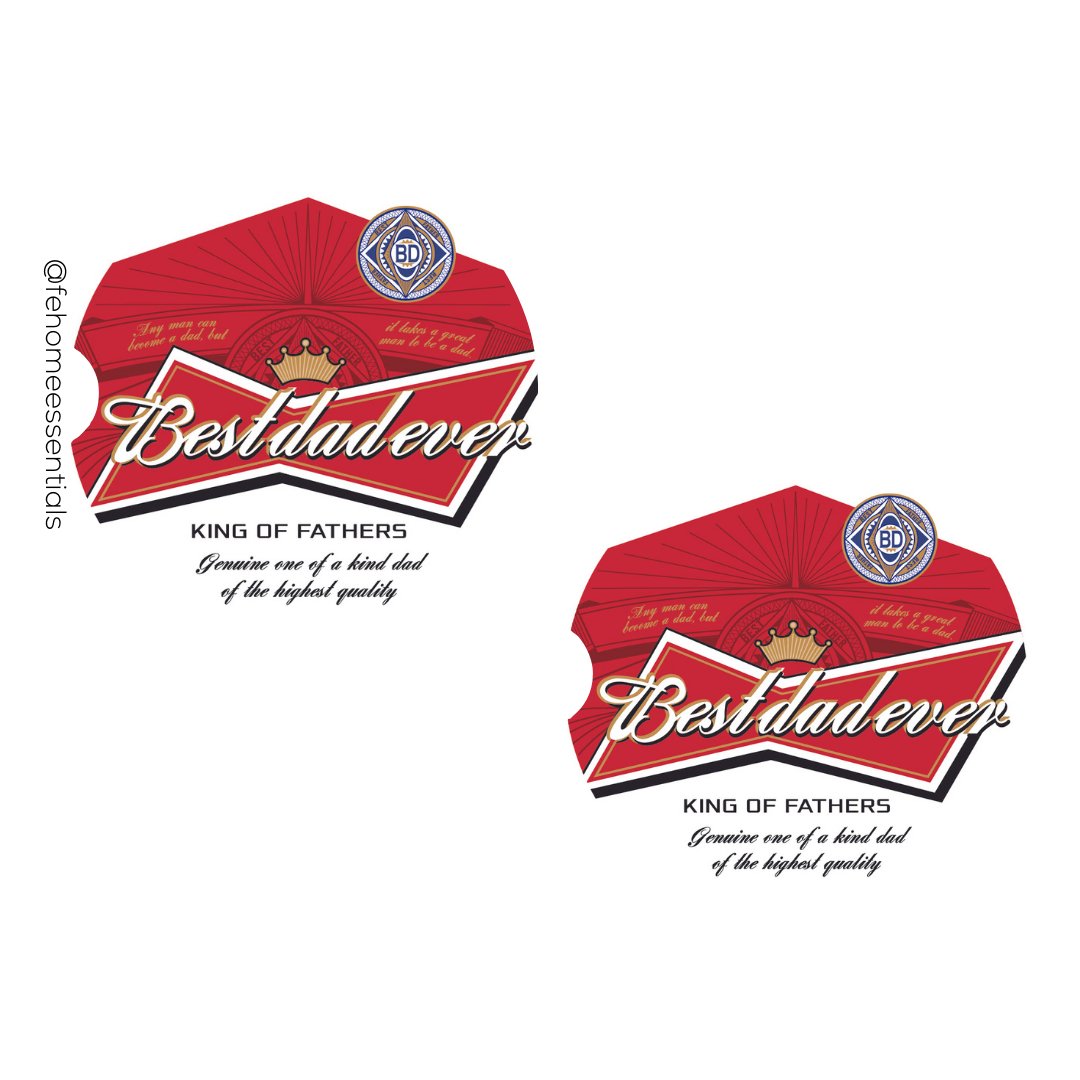Beer Theme Dad Car Coasters - Five Elements Home Essentials