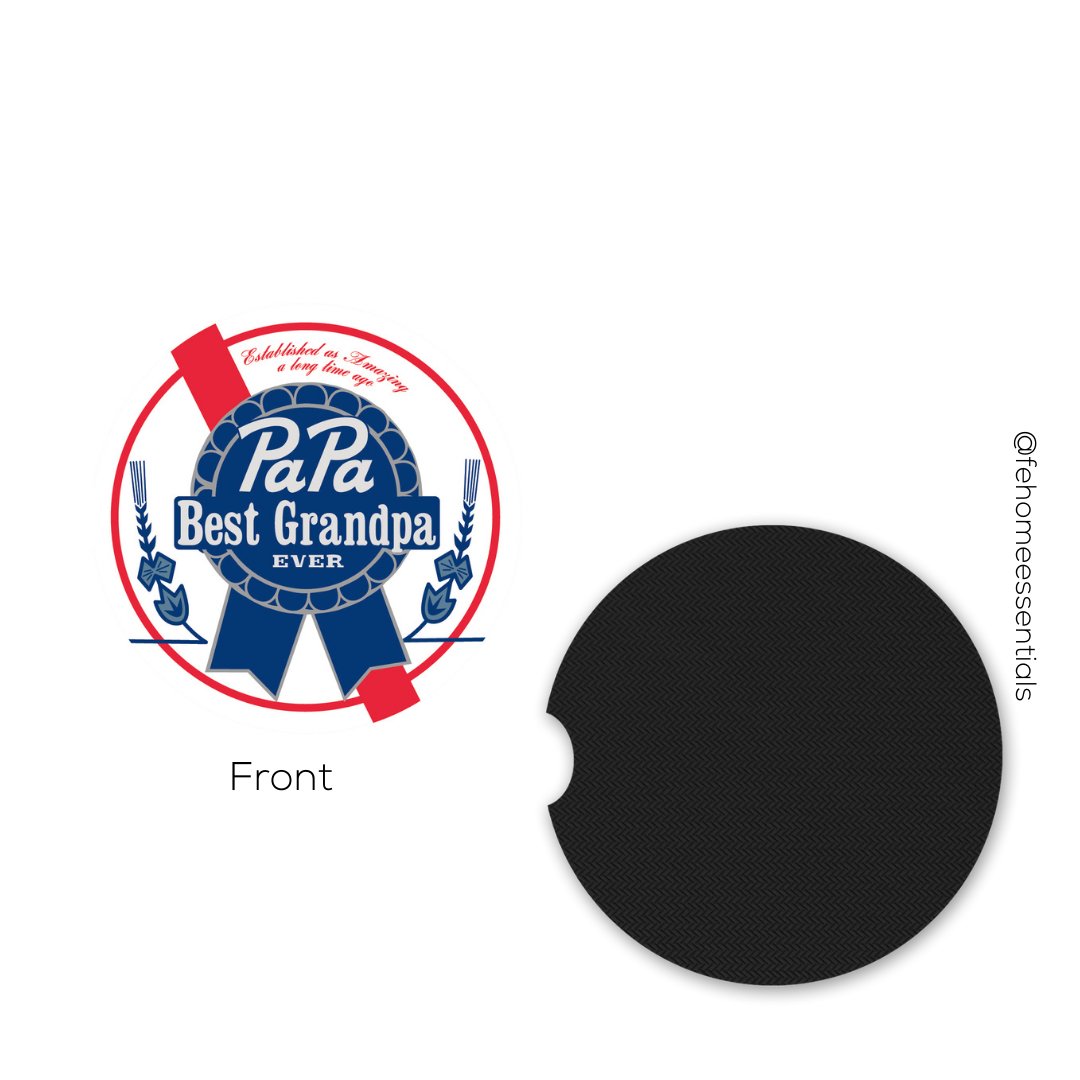 Beer Theme Dad Car Coasters - Five Elements Home Essentials