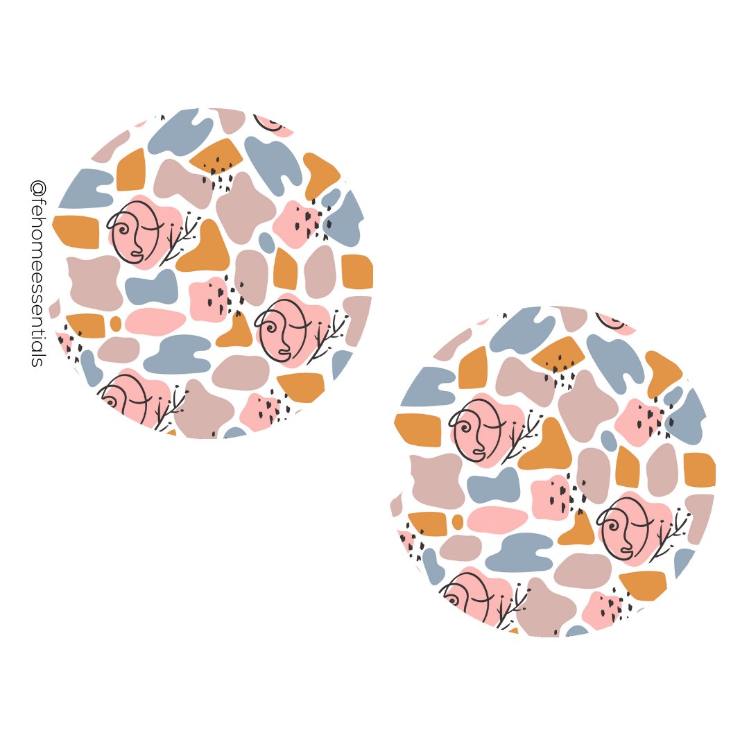 Boho Car Coasters - Five Elements Home Essentials