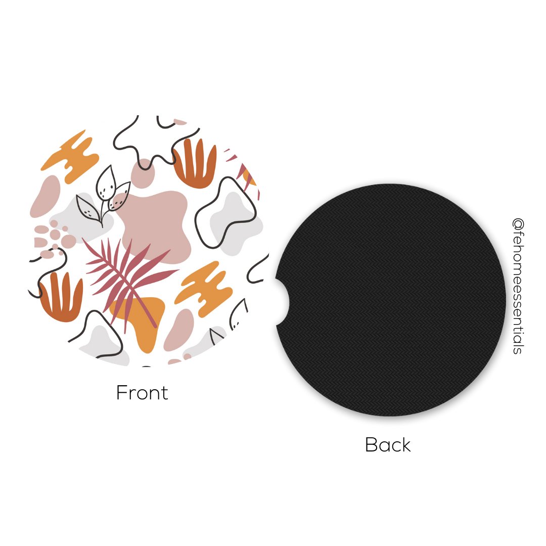 Boho Car Coasters - Five Elements Home Essentials