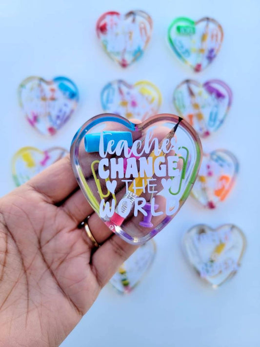 Teacher Heart Magnet