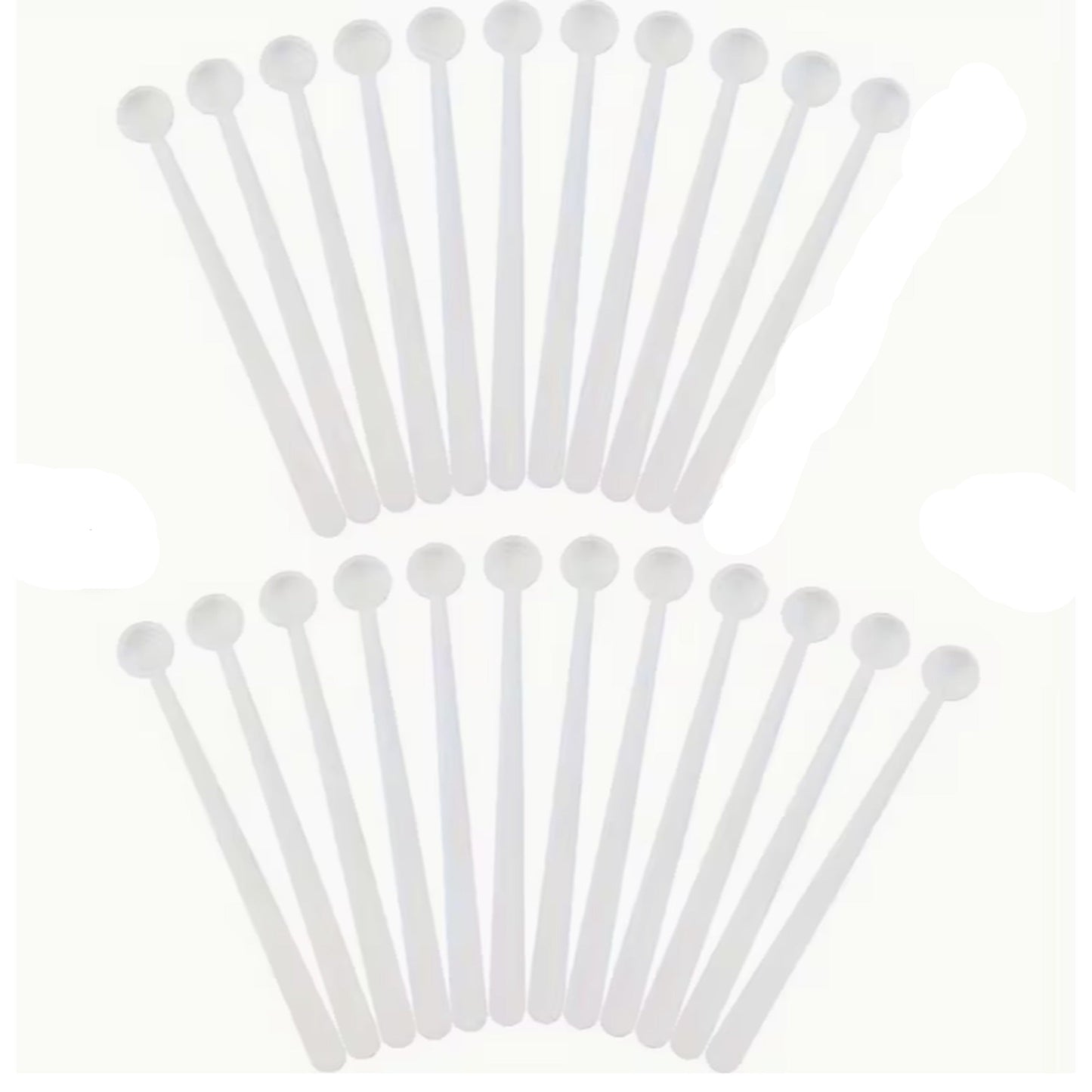 Mini plastic powder scoops