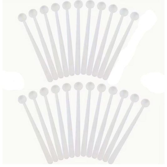 Mini plastic powder scoops