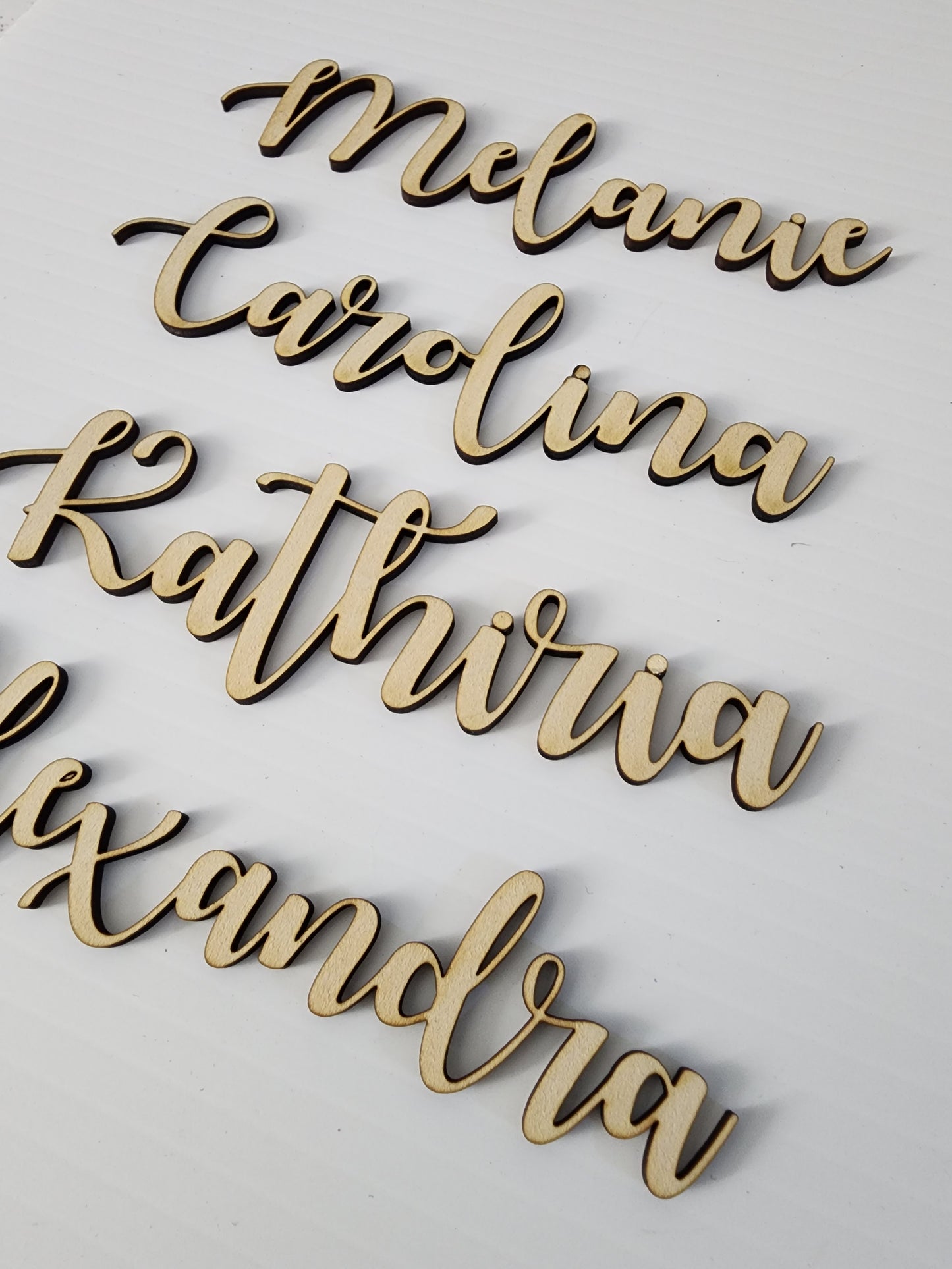Wooden custom names
