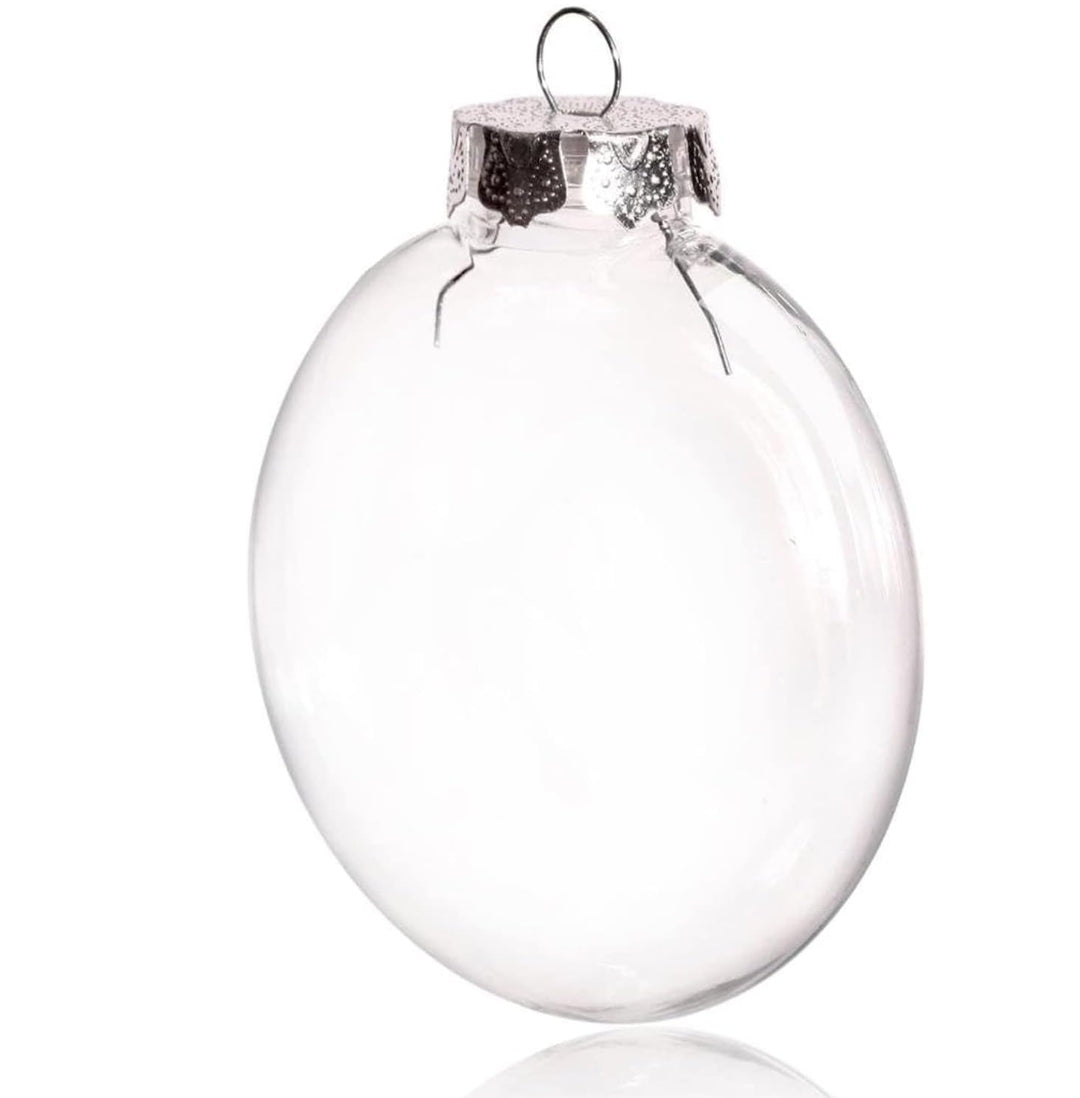 Clear disk ornaments