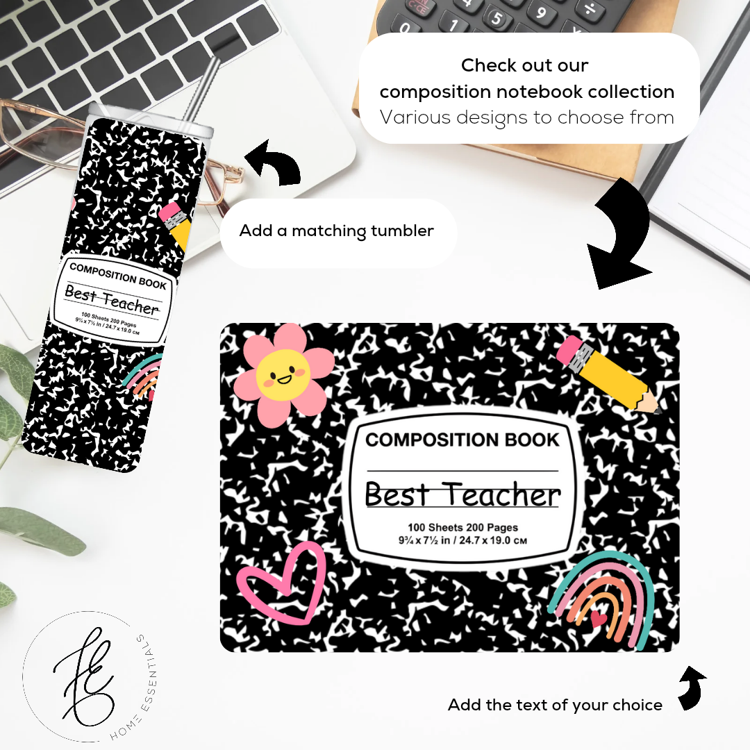 Personalized Teacher Mouse pad and matching tumbler