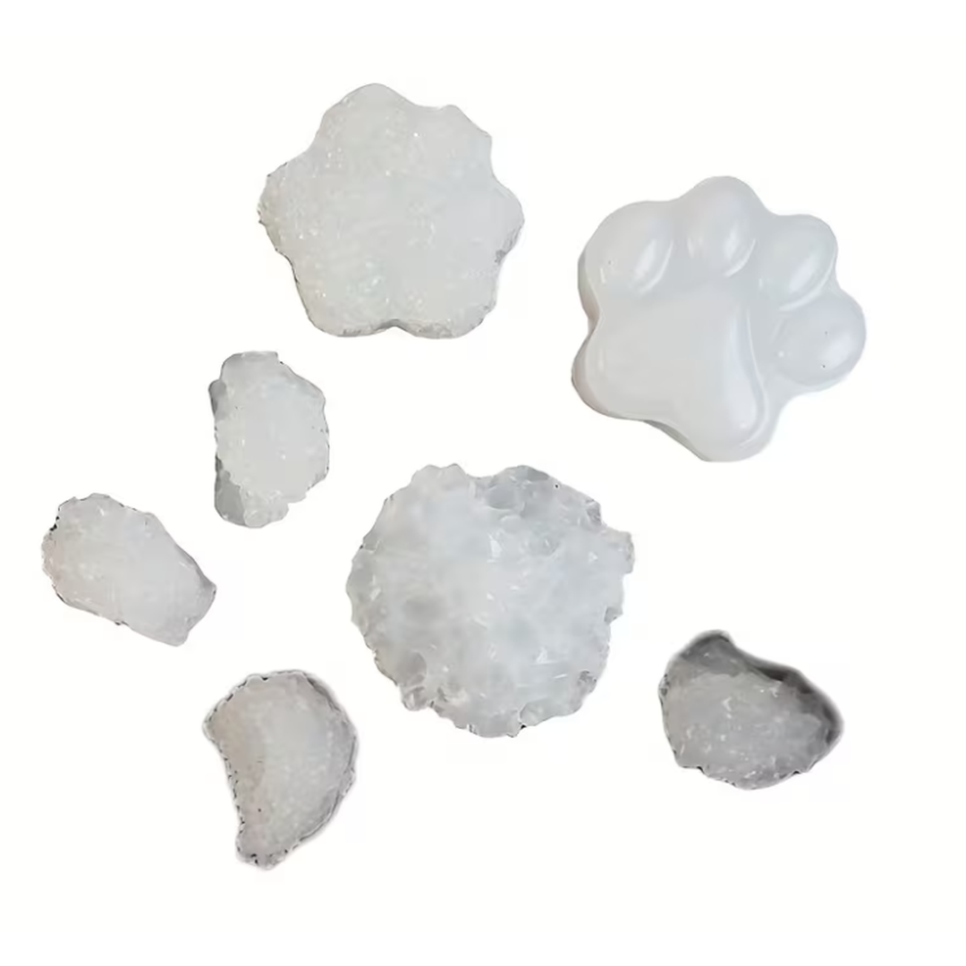 Dog paw - crystals silicone mold
